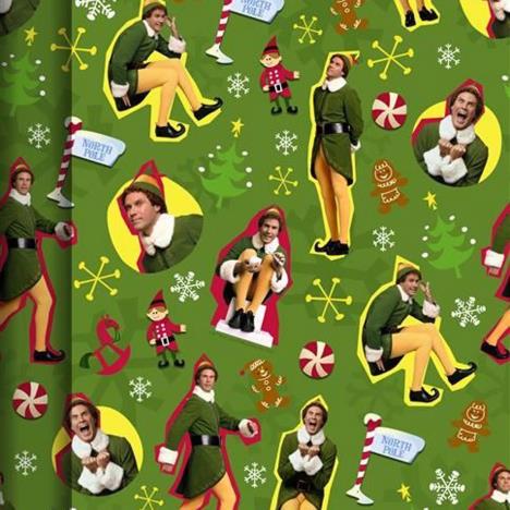 Elf 4m Christmas Roll Wrap Extra Image 1